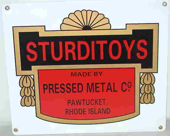 Sturditoy tin sign
