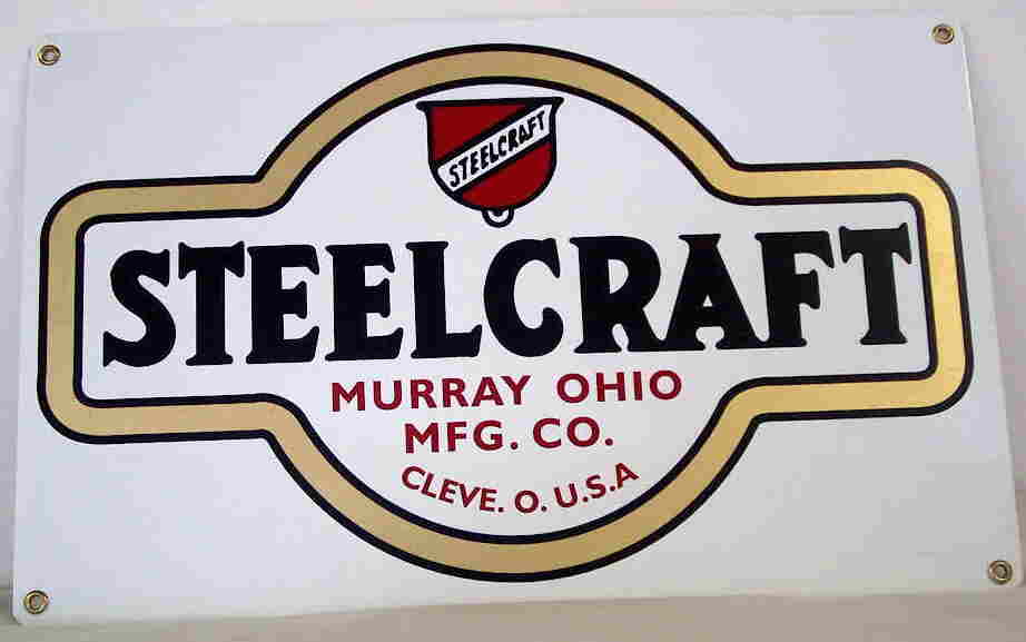 Steelcraft tin sign